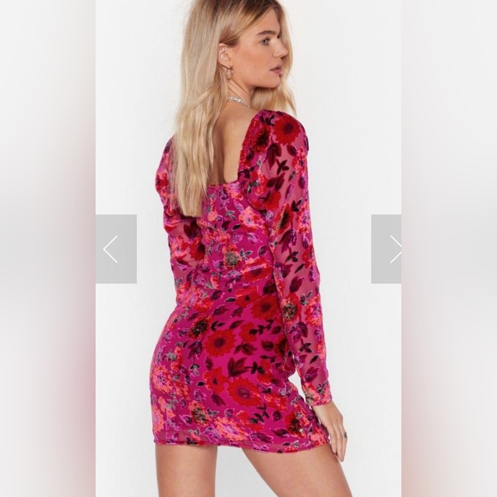 Nasty Gal Mini Dress Hot Pink Size 4 - Picture 2 of 12